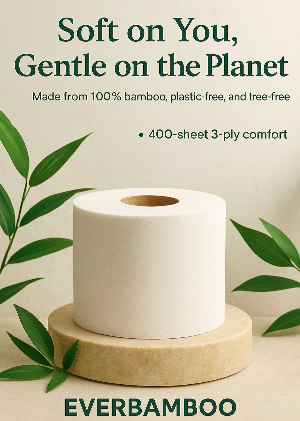 100% Bamboo Toilet Paper